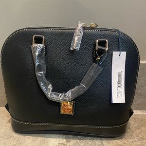 Dooney & Bourke Black Zip Zip Satchel (R343 BB)